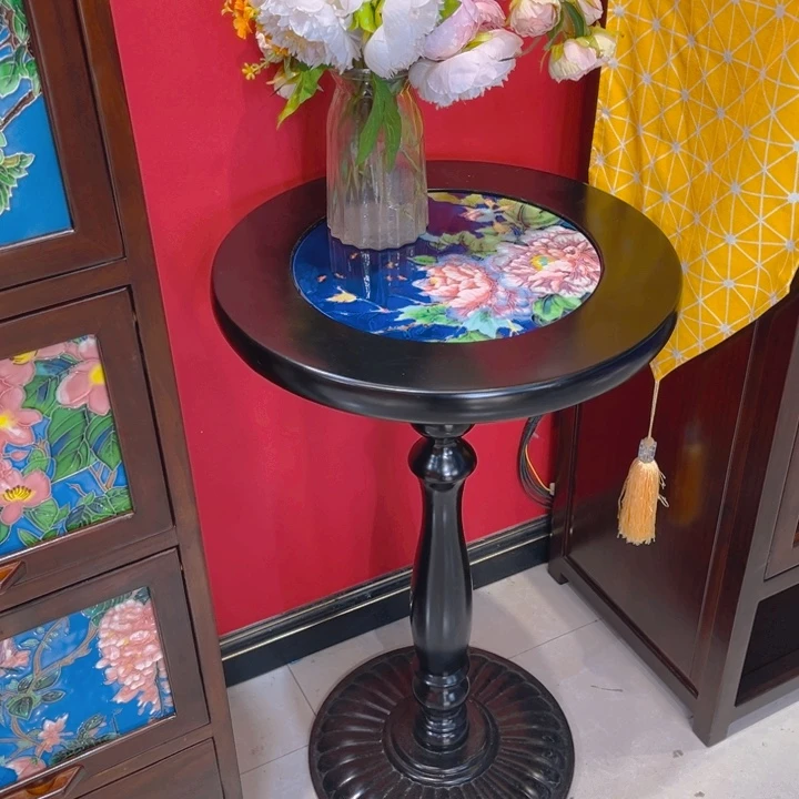 加大款瓷板画艺术作品欧式大圆桌