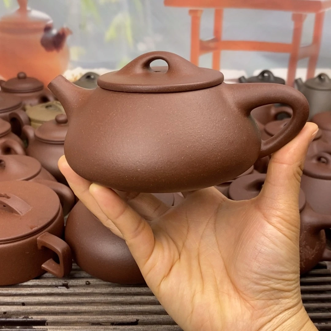 茶壶紫砂240ccccv羊角山紫泥景舟石瓢