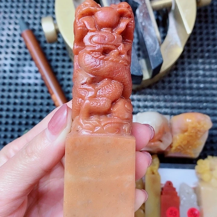 寿山石现场直播手工