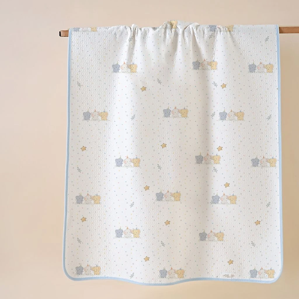 贝瑞拉隔尿垫新生儿空气层隔尿床单纯棉