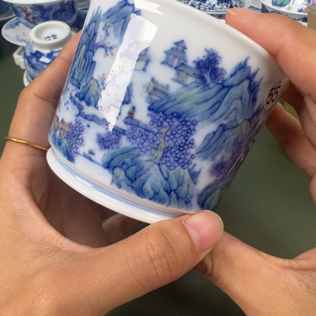 景德镇纯手工纯手绘茶具木木55