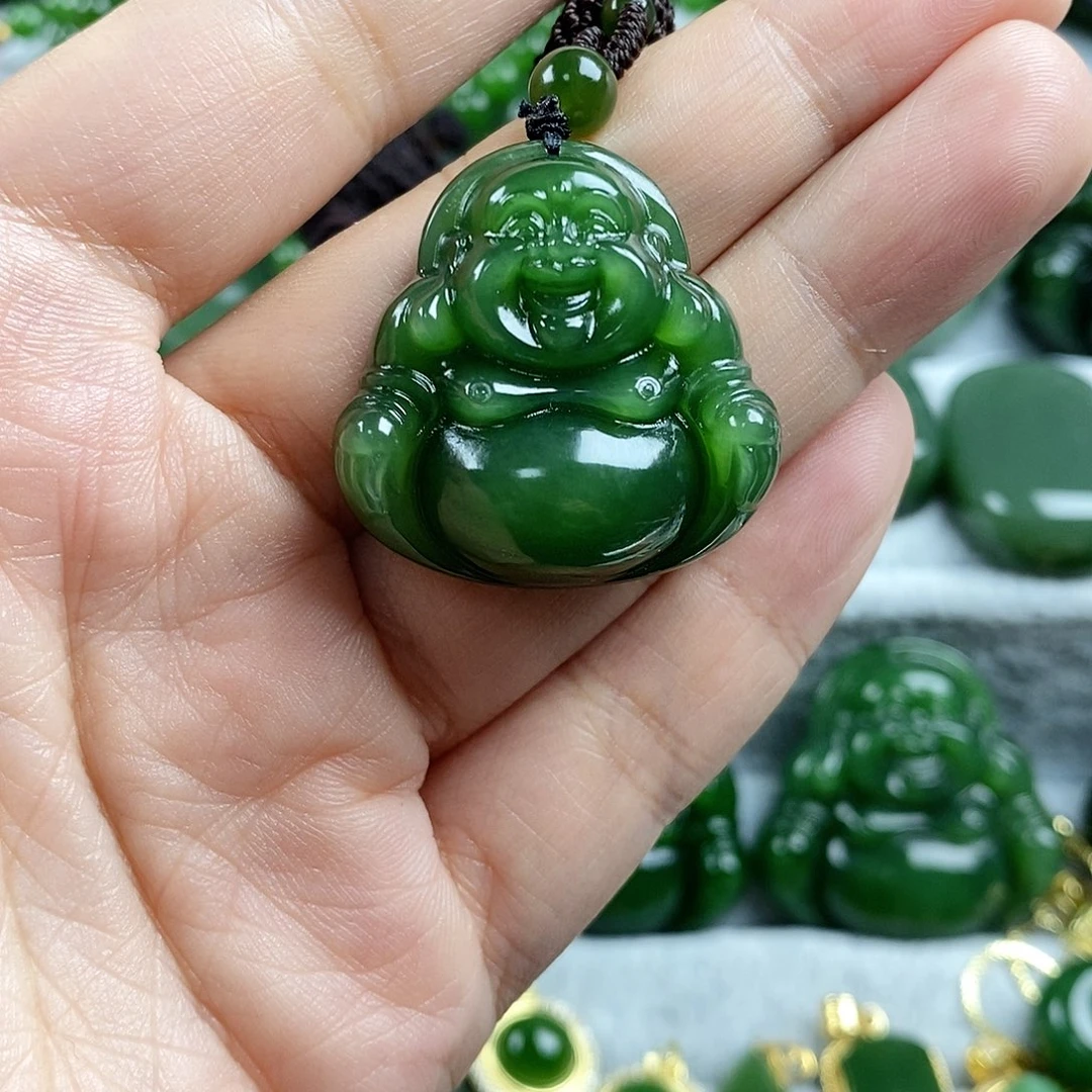 和田玉（碧玉）未镶嵌颈饰30mm
