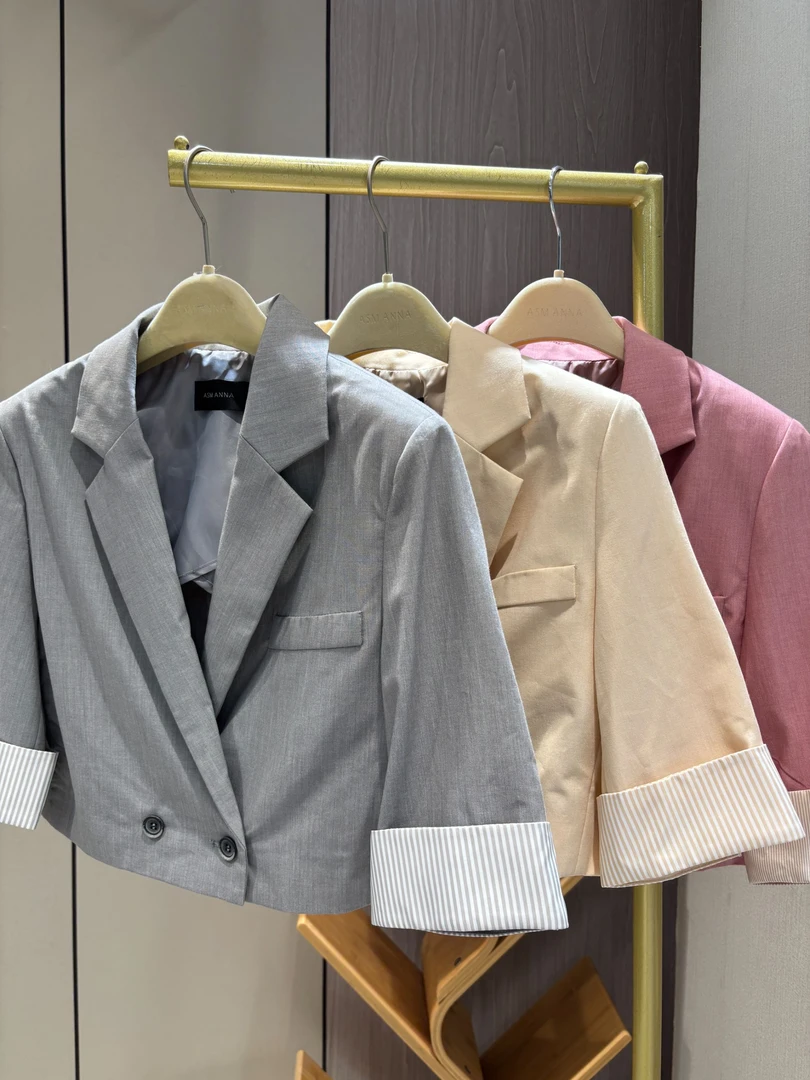 ASM ANNA◆  气质轻薄短款西装外套 WS8112