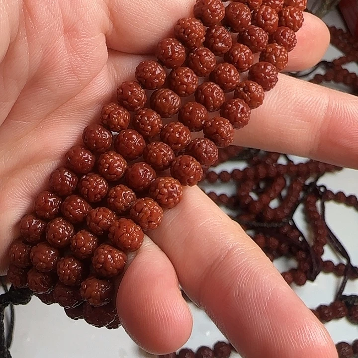 金刚菩提吊坠金蟾籽7左右108