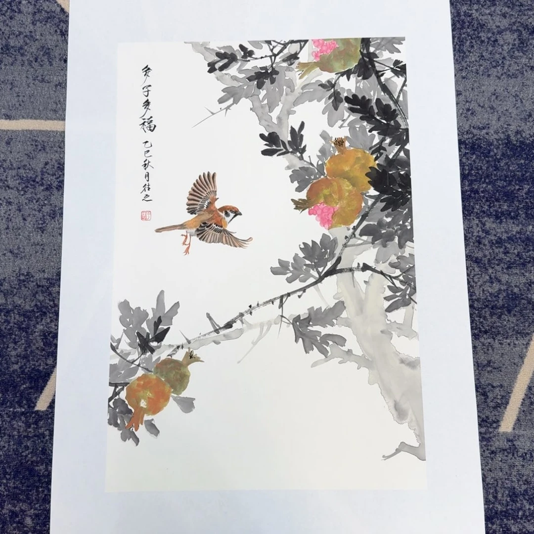 国画国画作品山水花鸟