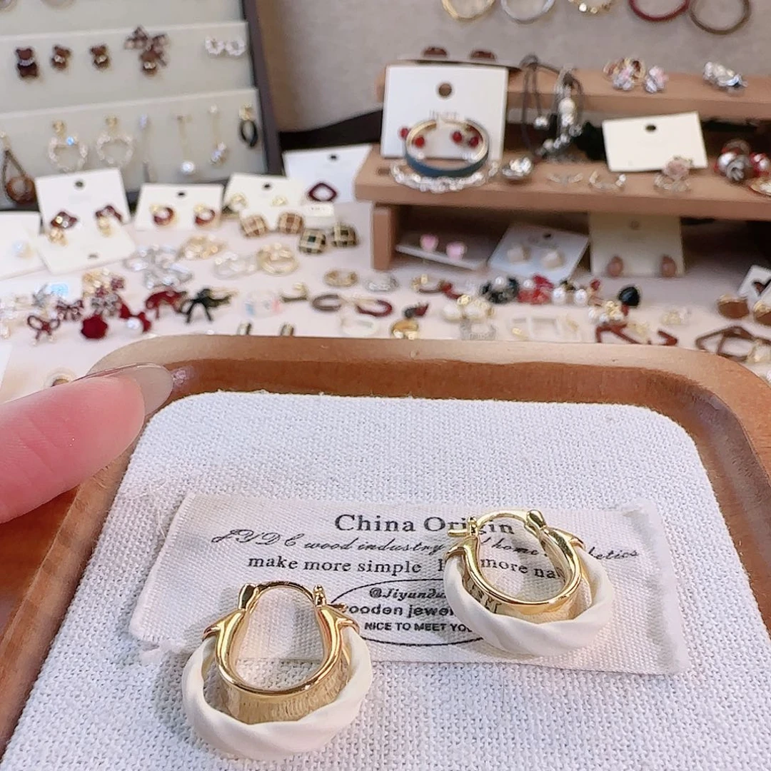 仿珍珠铜合金925银耳扣