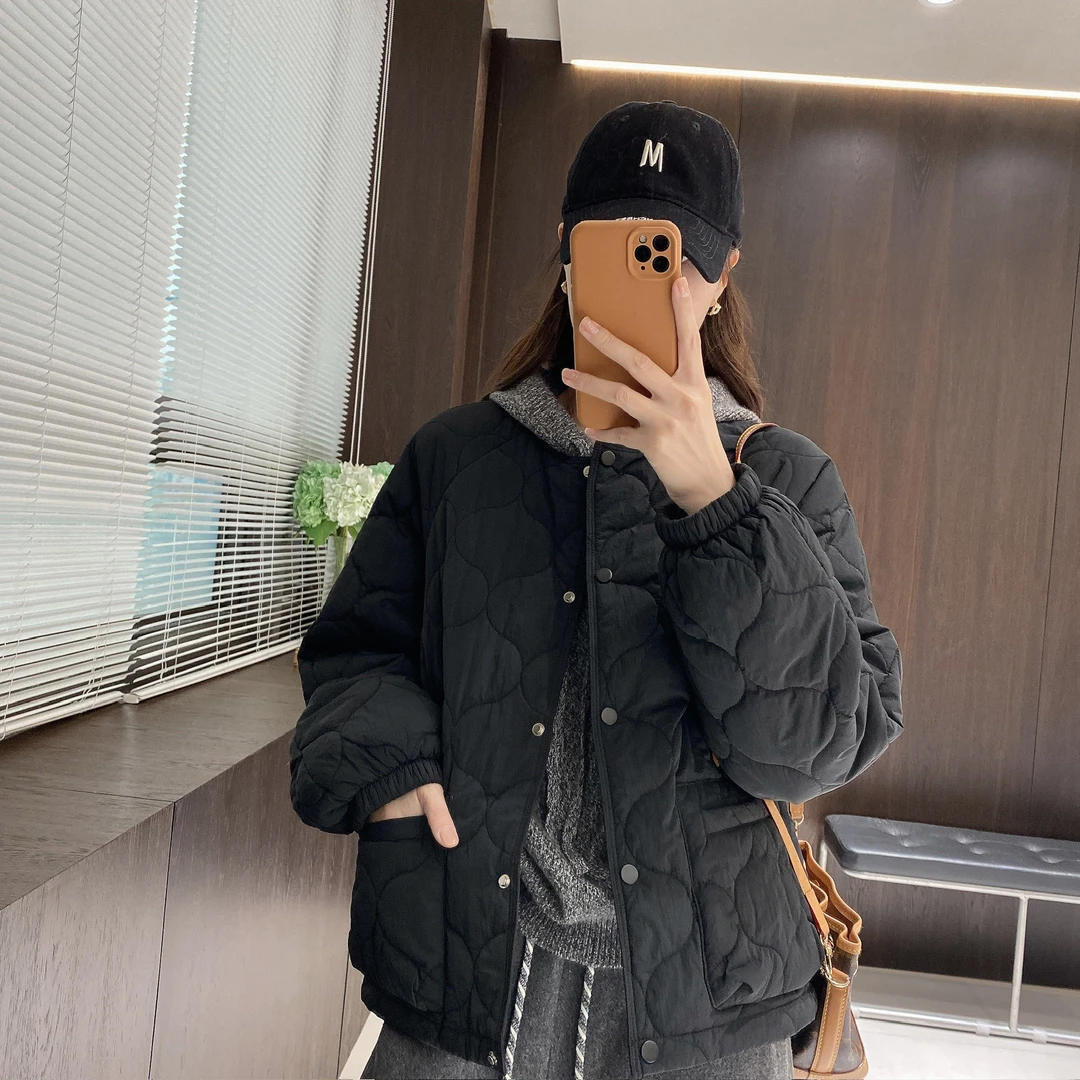 IMFLY金小金自制女装 棉服DYW9977秋冬韩系慵懒简约百搭保暖外套