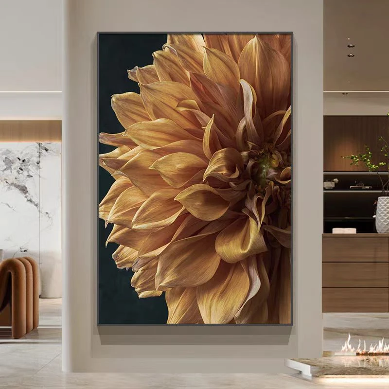 【金朵】轻奢高级感客厅沙发背景墙装饰画落地画高端高档花卉玄关