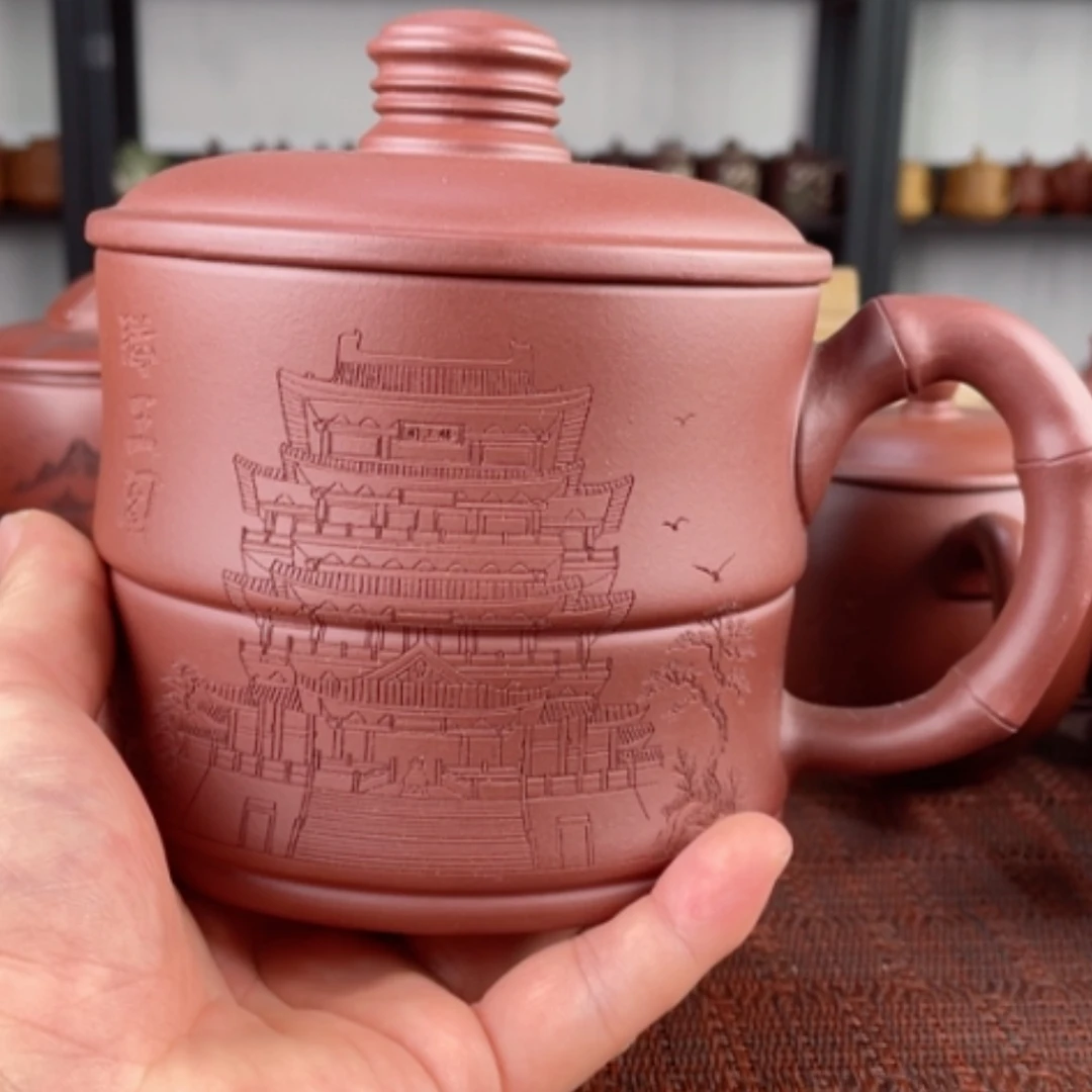 【闪购商品】茶杯紫砂宜兴原矿紫砂盖杯微瑕