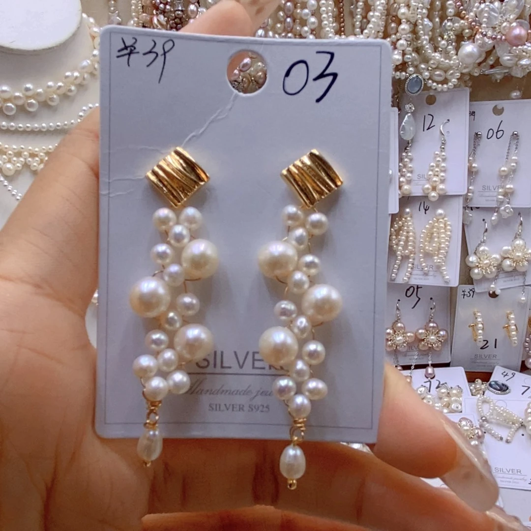 淡水珍珠银S925镶嵌吊坠(不含链)