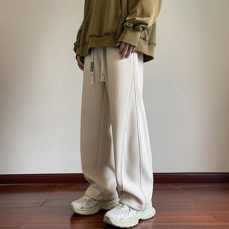 休闲裤大码男生男士长裤潮流直筒美拉德高街ins运动裤直筒裤