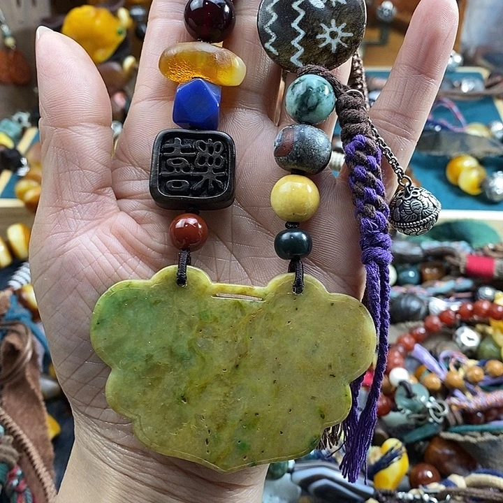 翡翠未镶嵌项链项链