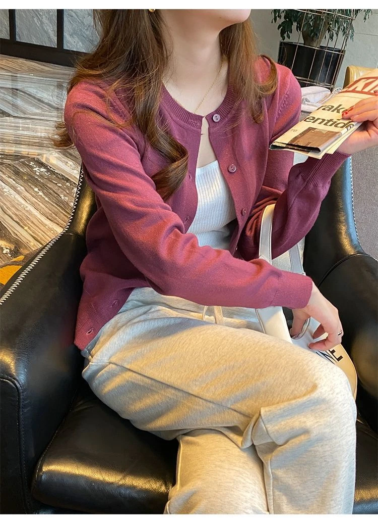 2025新款秋冬毛衣古着Vintage圆领麻花开衫POLO领针织衫