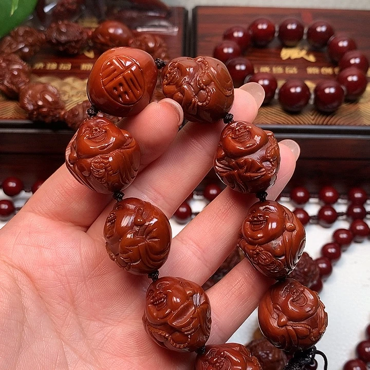 核桃手串/手链草**鹰橄榄