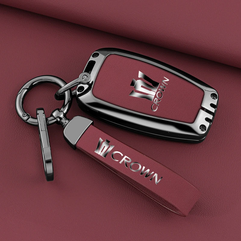 适用于皇冠钥匙套丰田皇冠陆放包14代12代13代男女士新老款皇冠扣
