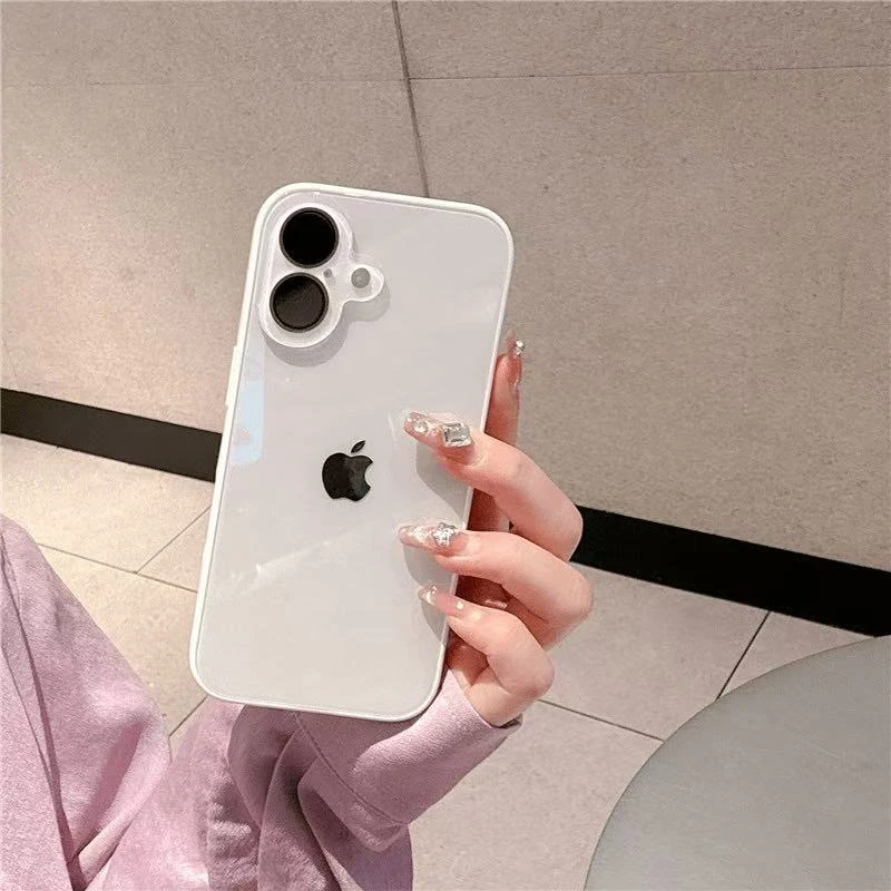 夏日曼波绿钢化玻璃适用苹果16手机壳iPhone15promax镜头膜14女13