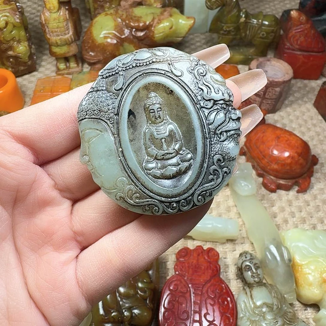 白玉菩提吊坠挂件