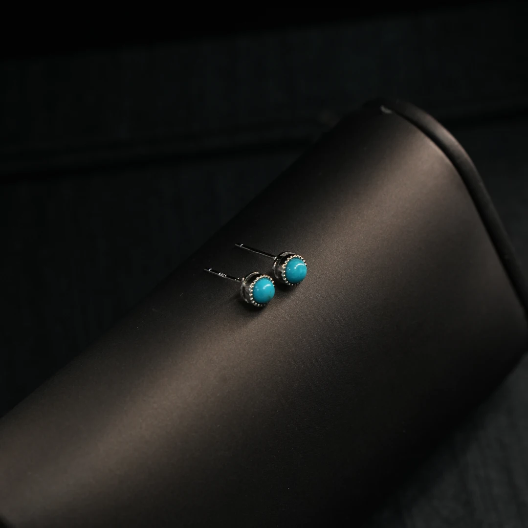 【KX专属】S925睡美人圆形耳钉4mm-kx14