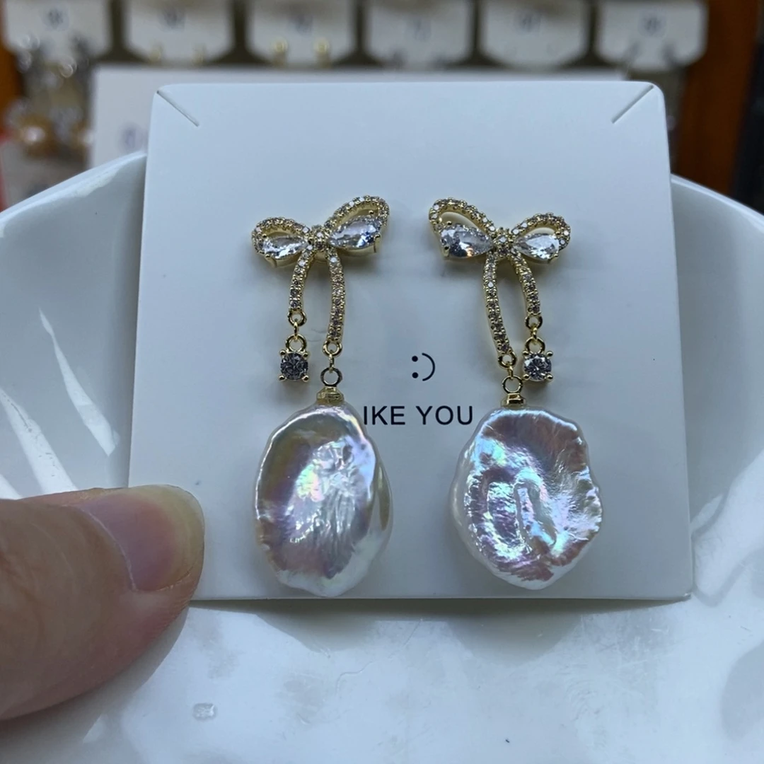 合金淡水珍珠耳环福利962