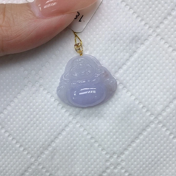 颈饰18K金镶嵌翡翠