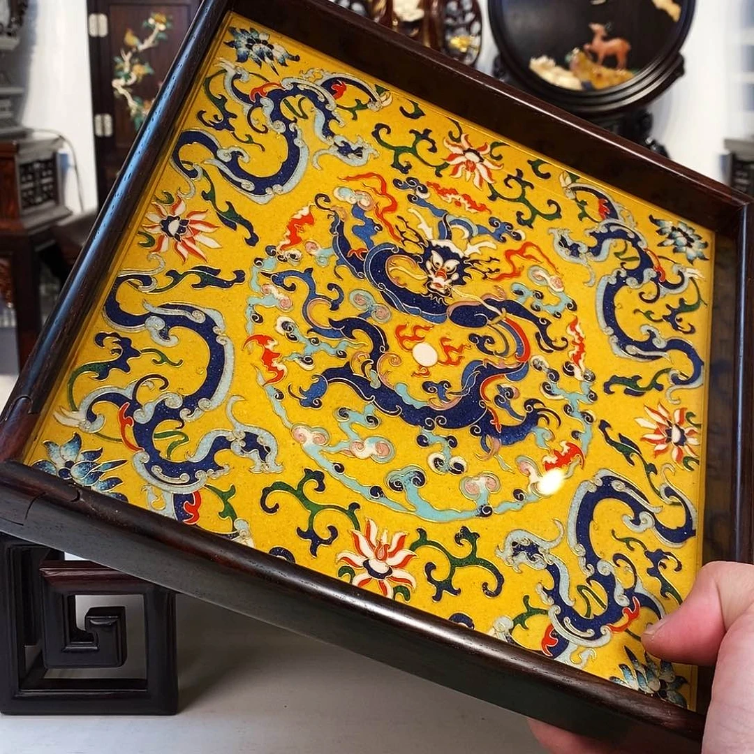 红酸枝木类成套家具大红酸枝托盘