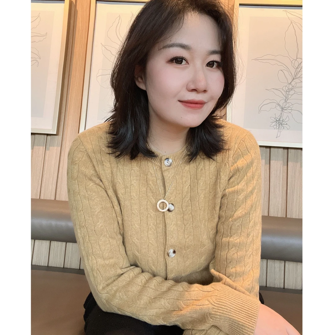 #昊涵HAOHAN# 100%纯羊毛加厚老钱风 麻花圆领羊毛开衫 LB-25307