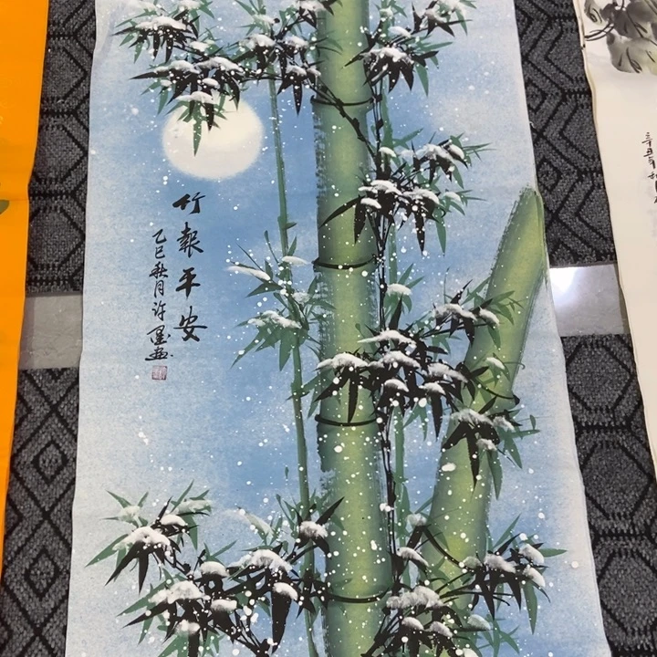 枕书斋画廊的直播间