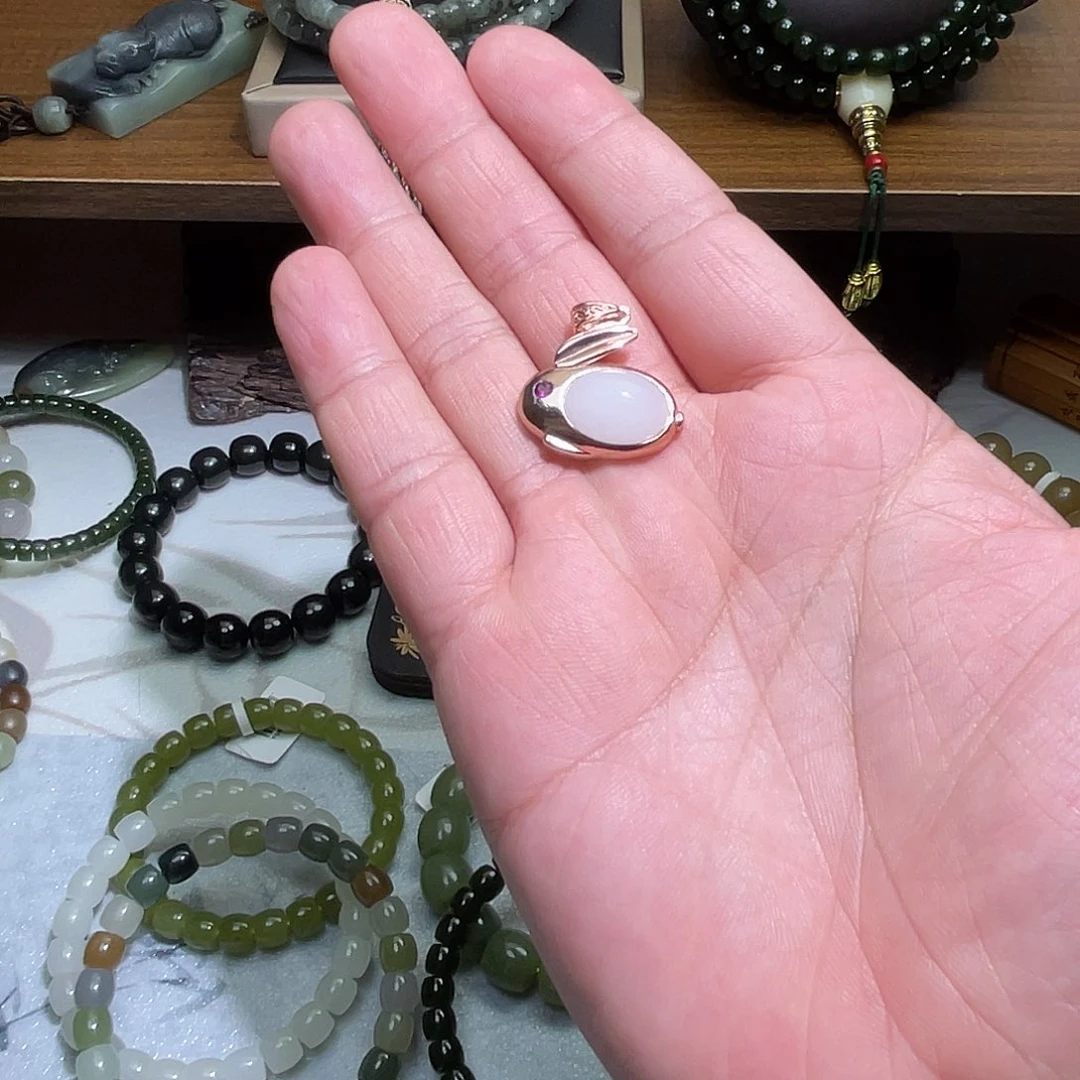 和田玉未镶嵌手链