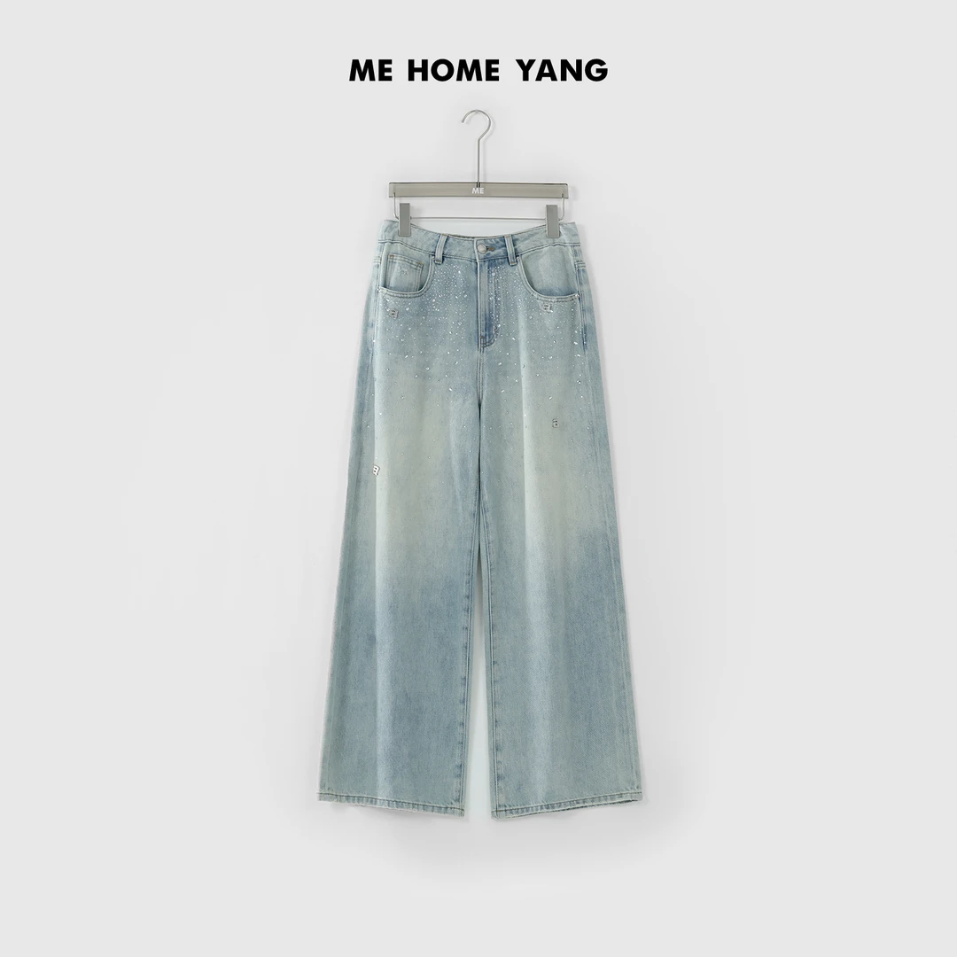 ME【Wang牛仔】春季时尚女士高腰显瘦气质百搭牛仔裤MEQS1215
