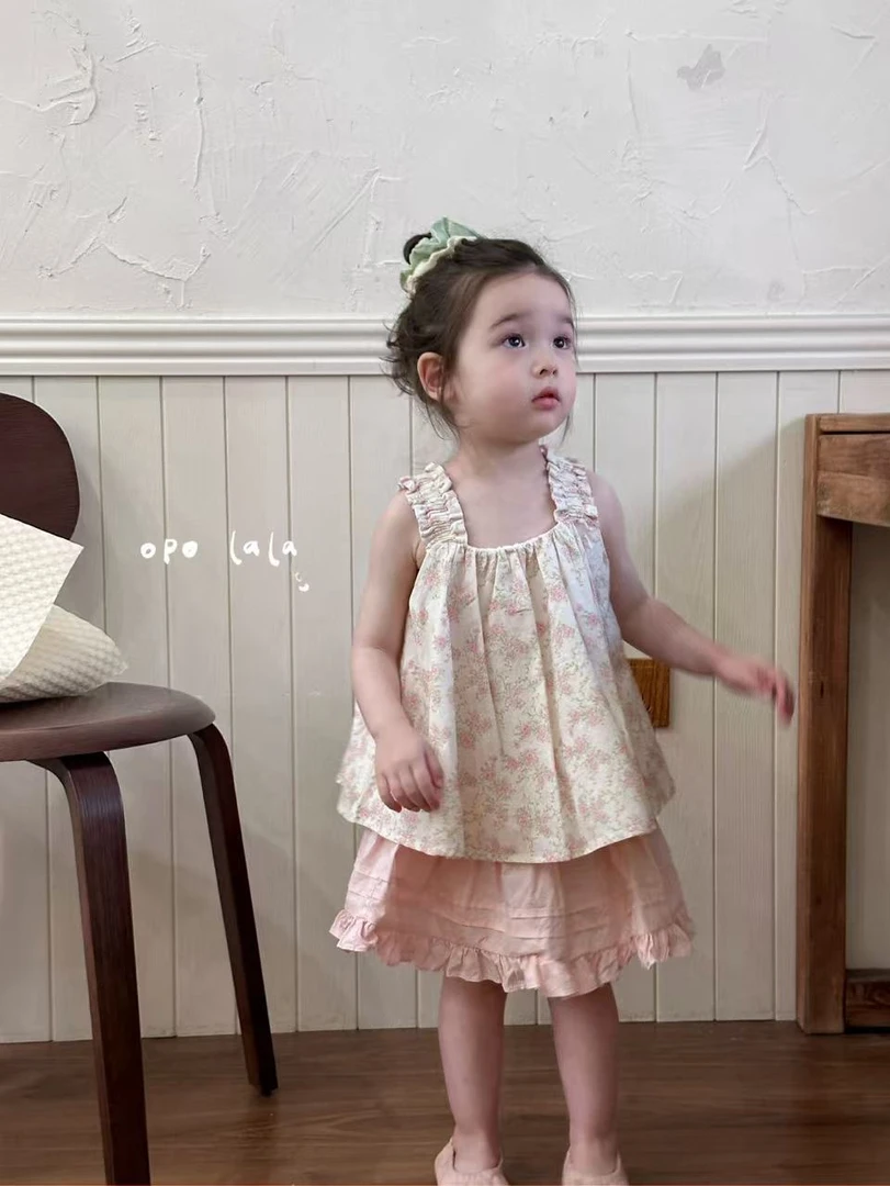 【Opo lala】25夏～木耳边粉色短裙198083