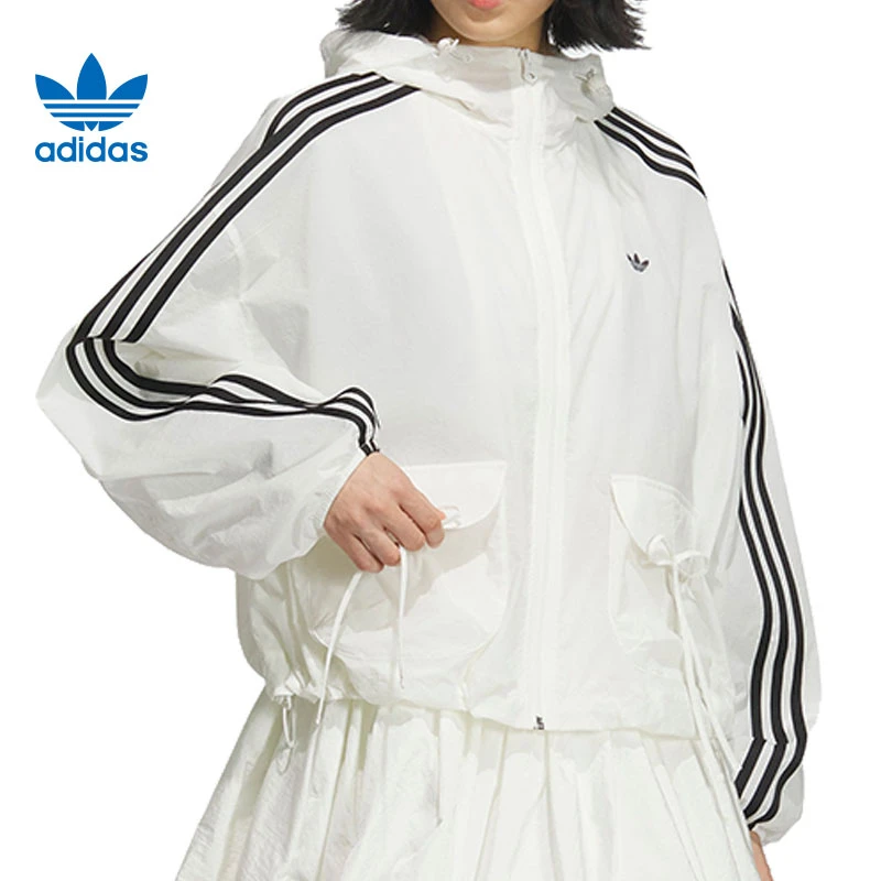 adidas阿迪达斯女子WINDBREAKER W梭织连帽外套KB8964