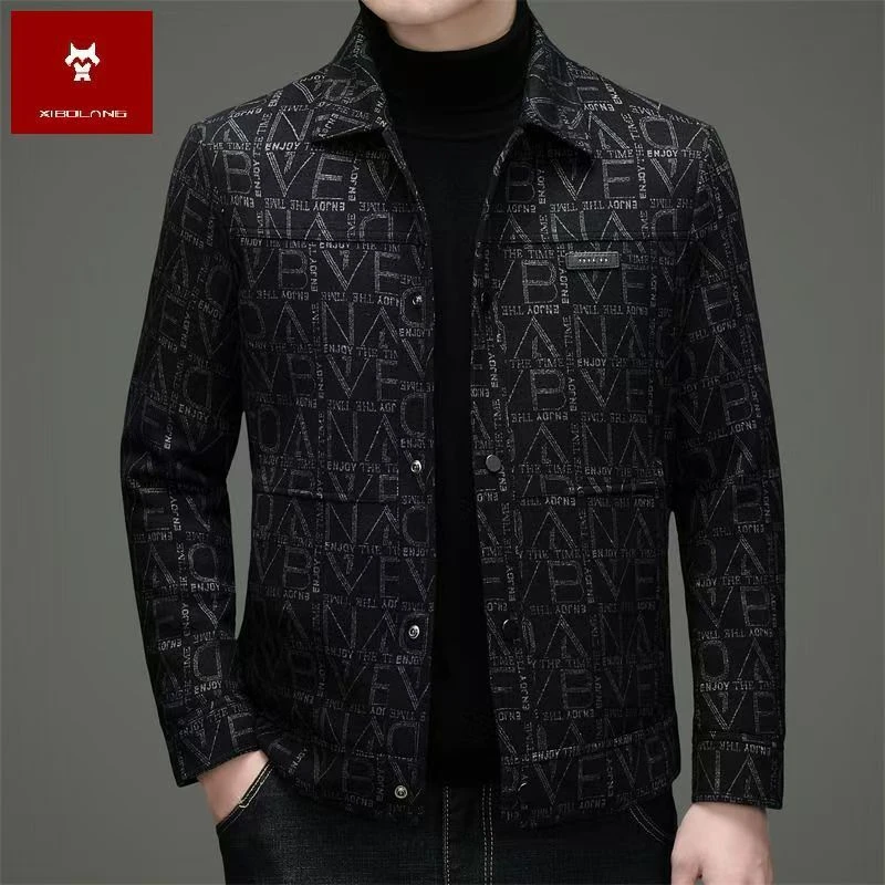 正品潮流男装冬季新款白鸭绒保暖羽绒服时尚翻领休闲外套防寒帅气