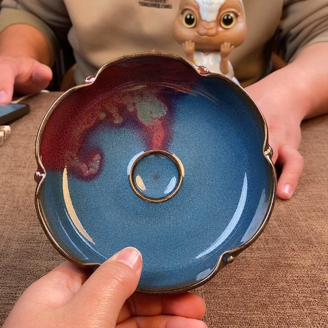 瓷片钧瓷摆件摆件