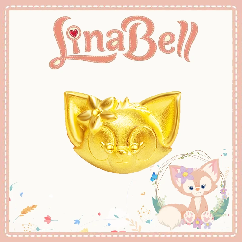 黄金小熊转运珠雪莉玫星黛露琳玲娜贝儿足金手链男女红绳纯金手串