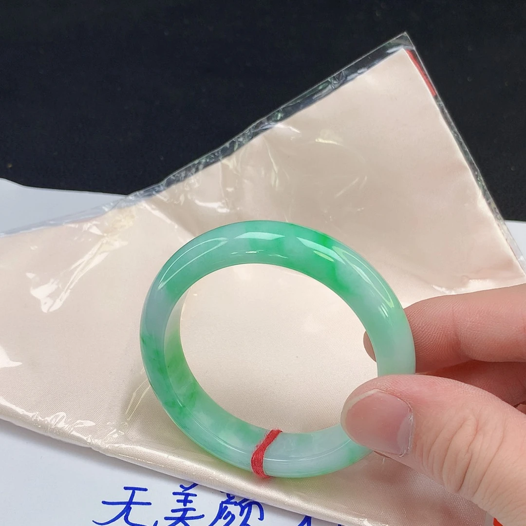 翡翠手镯未镶嵌012缅甸天然翡翠A货
