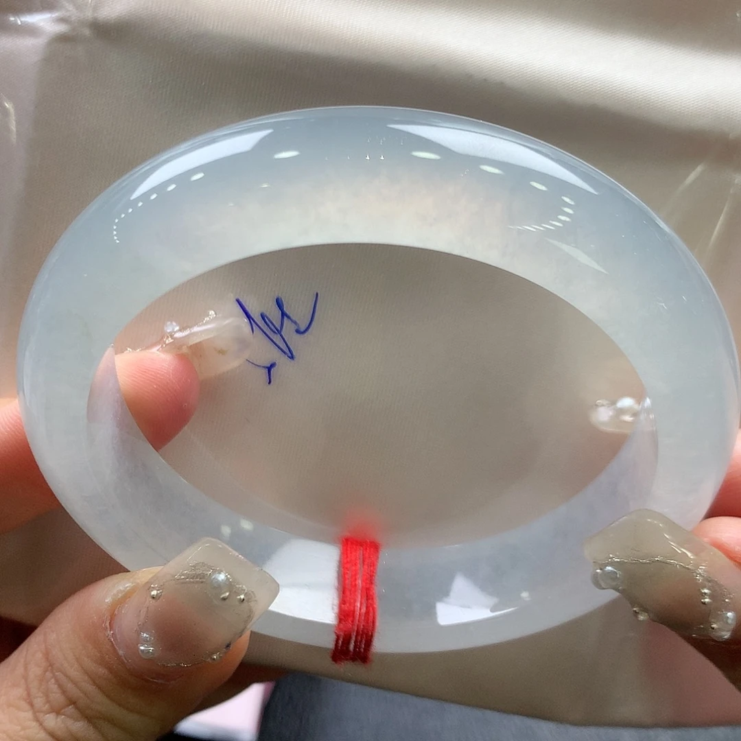 翡翠未镶嵌手镯5556正圈