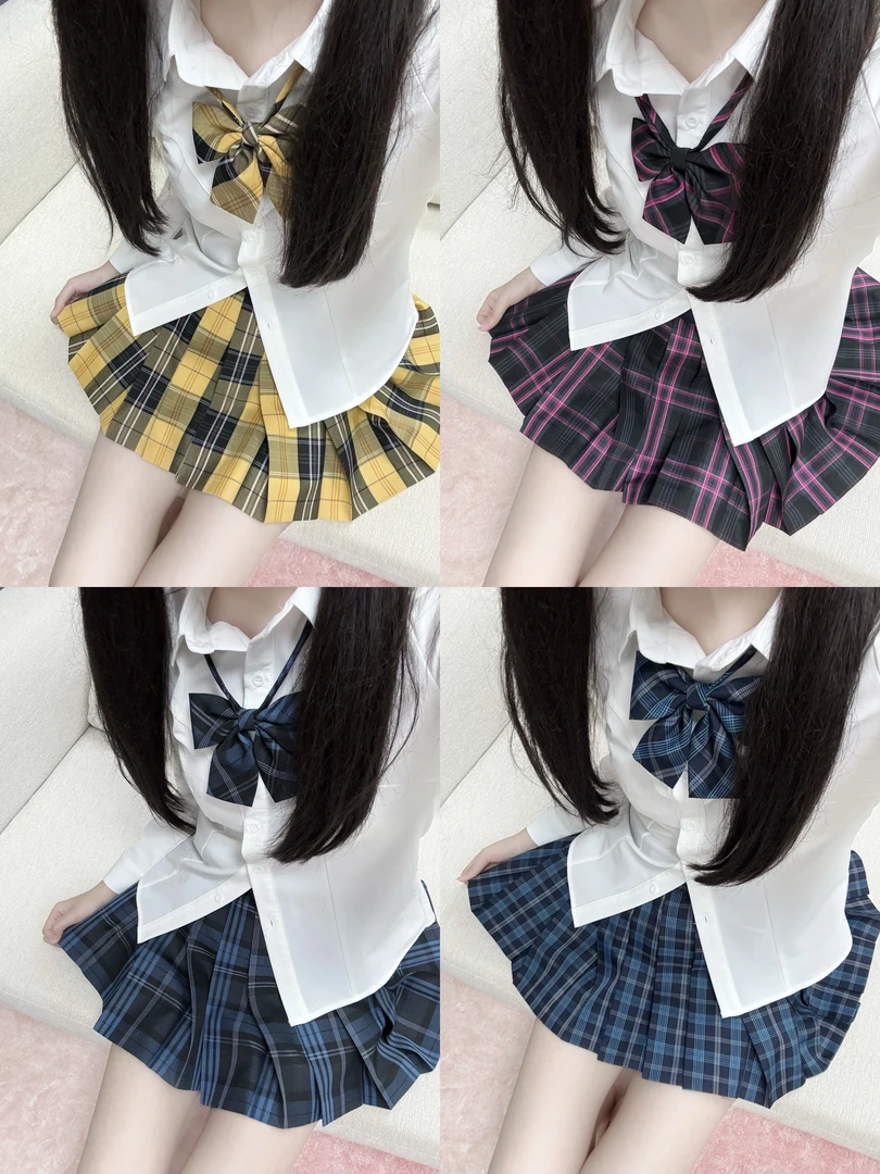 木森制服馆原创jk格裙裙子都送同格领结领带波点领结随机