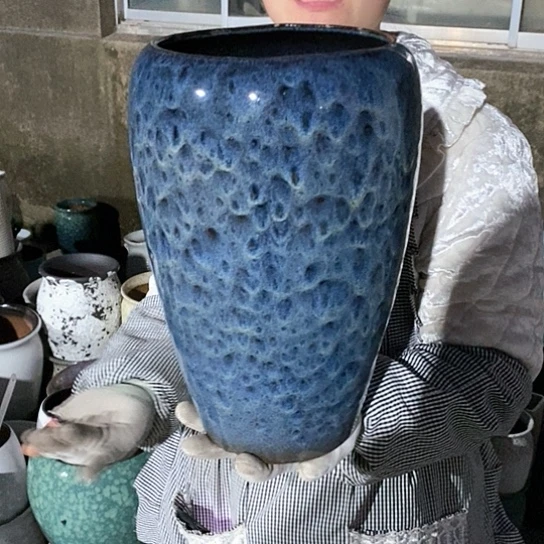紫砂花盆正品口17高31