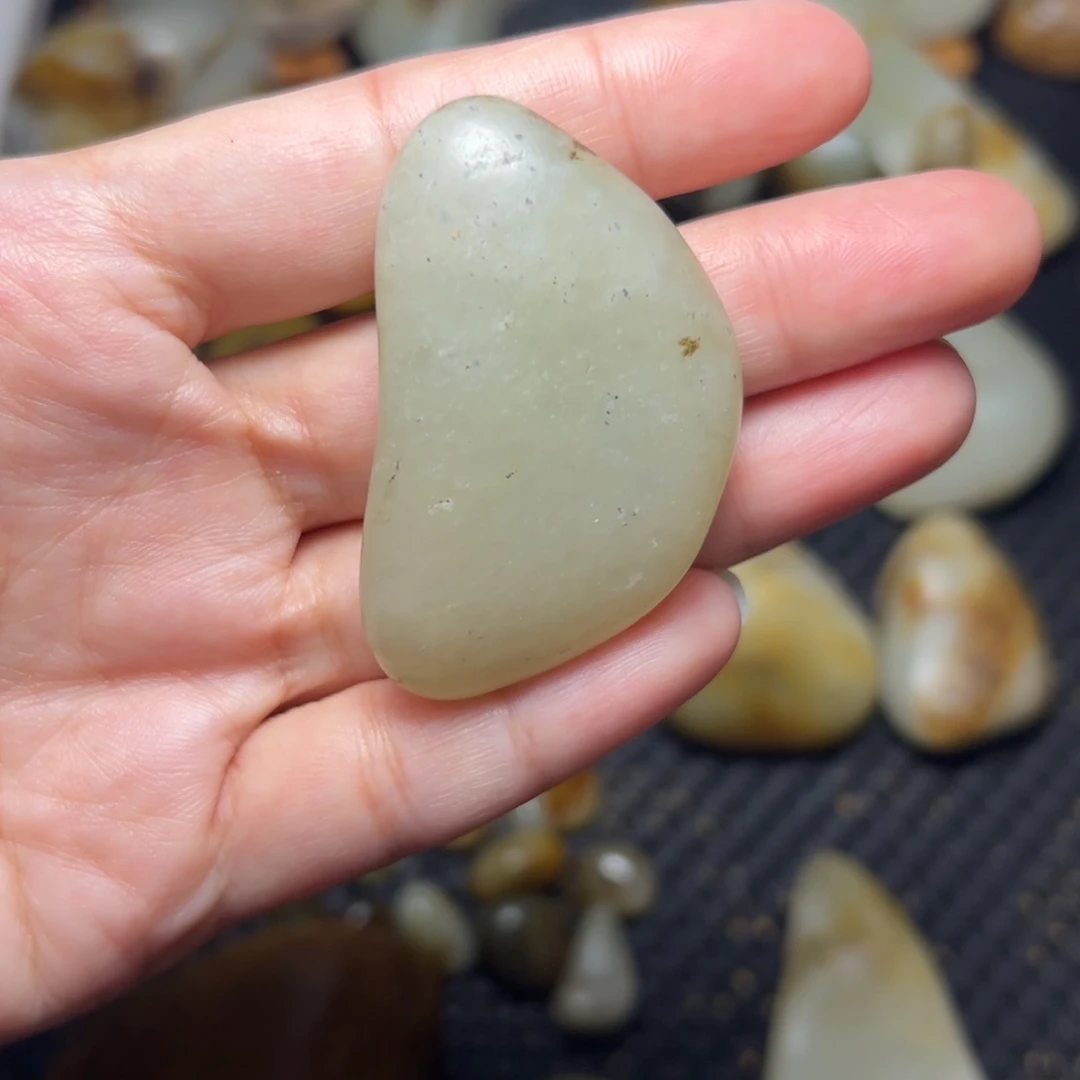 和田玉未镶嵌挂件B74