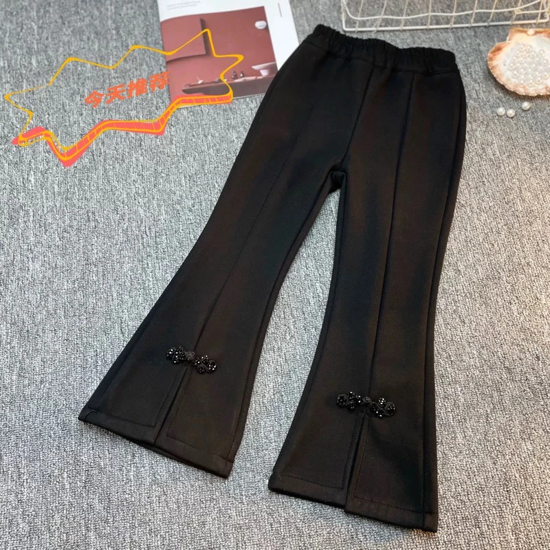 6170春款开叉喇叭裤