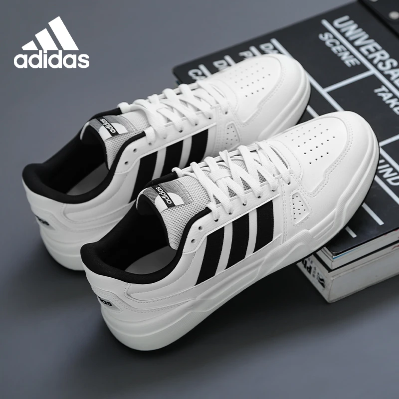 adidas/阿迪达斯板鞋男新款低帮革面潮流百搭情侣运动鞋休闲鞋女