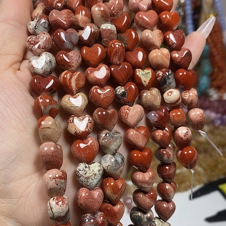 玛瑙/玉髓未镶嵌珠宝半成品天然花红屁桃卡12mm15颗