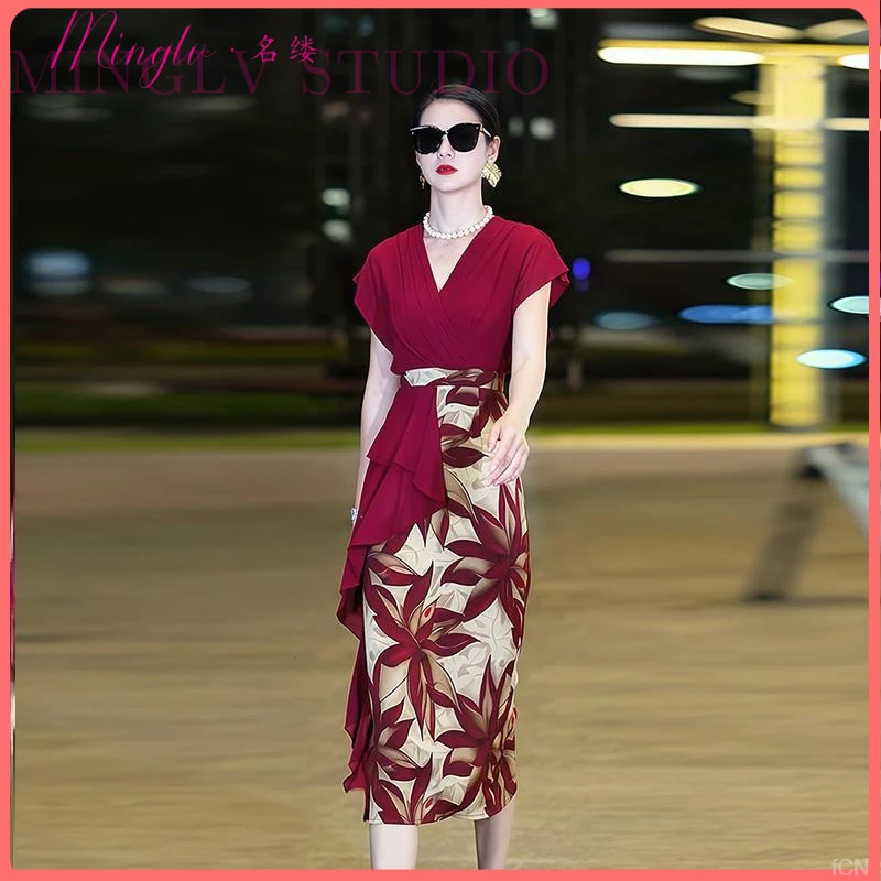 今年流行高级感连衣裙2025新款夏季女爆款法式赫本风减龄超火裙子