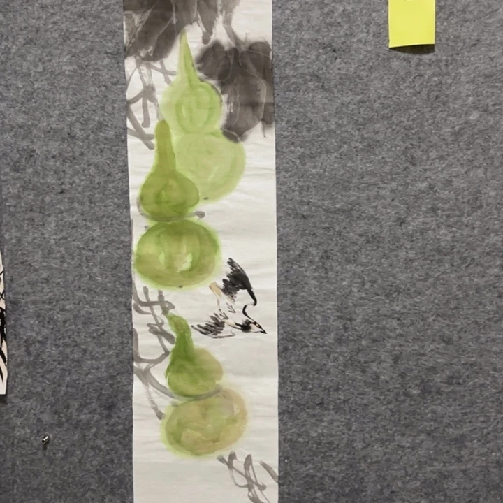 横款大鱼书画艺术作品