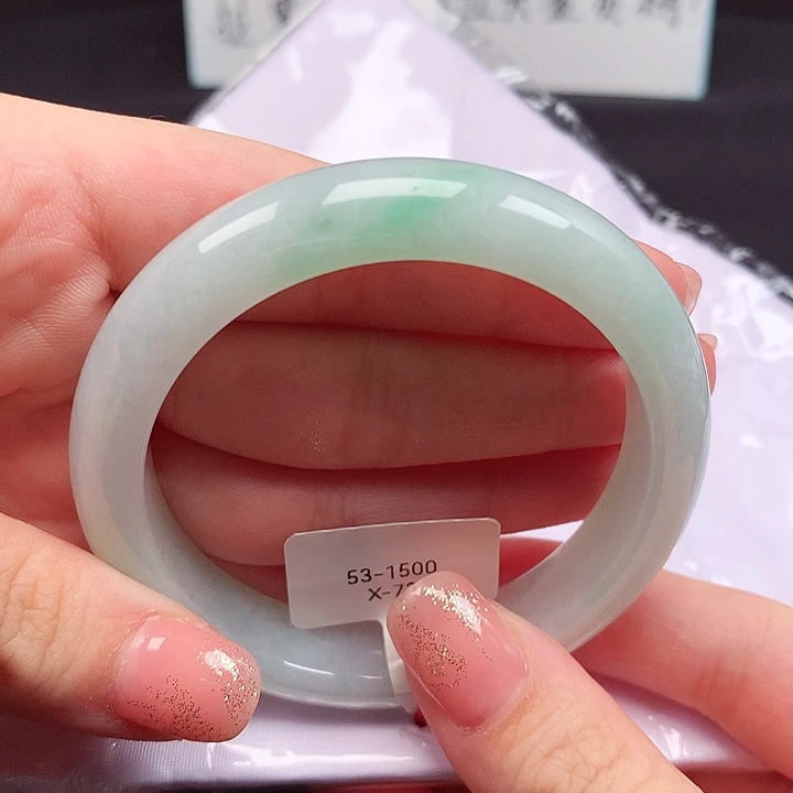 翡翠未镶嵌手镯缅甸天然A货翡翠