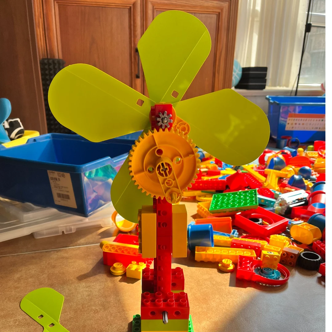 拼插风扇，塑料，手摇