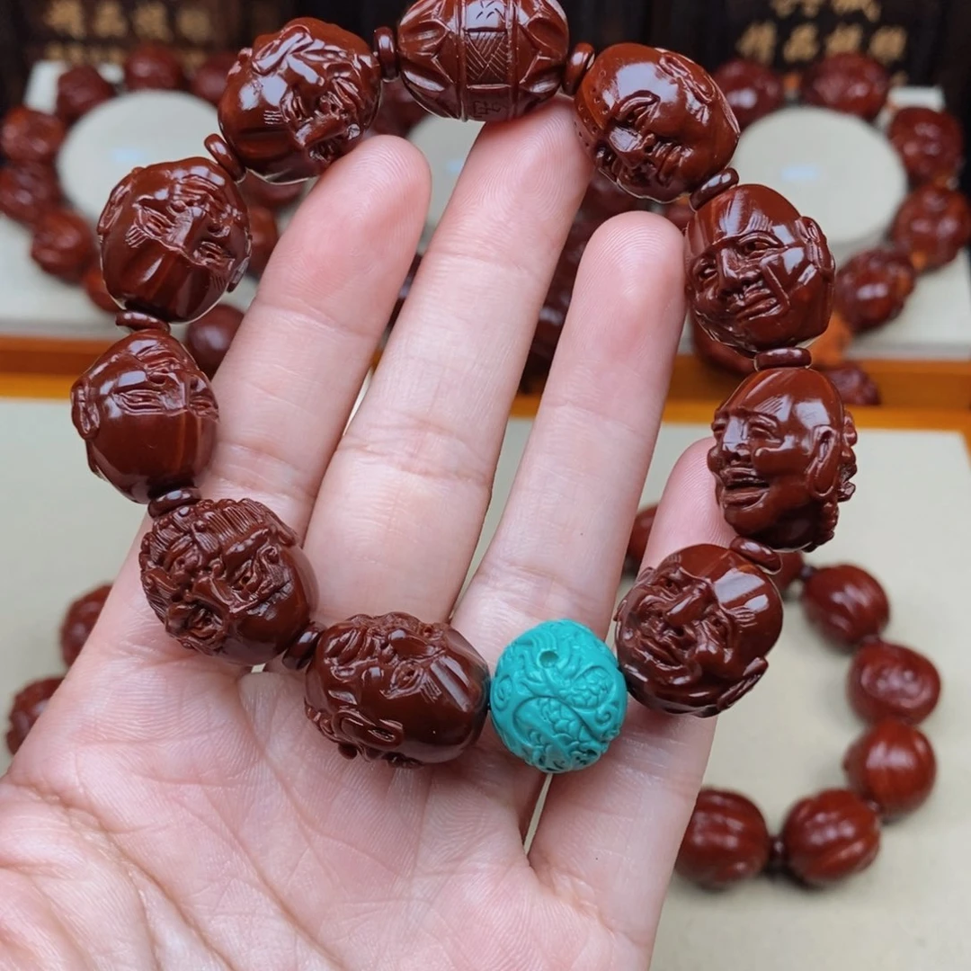 抽***寞橄榄核吊坠十八罗汉