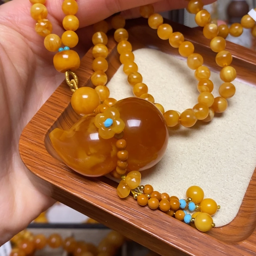 【闪购商品】蜜蜡颈饰未镶嵌项链