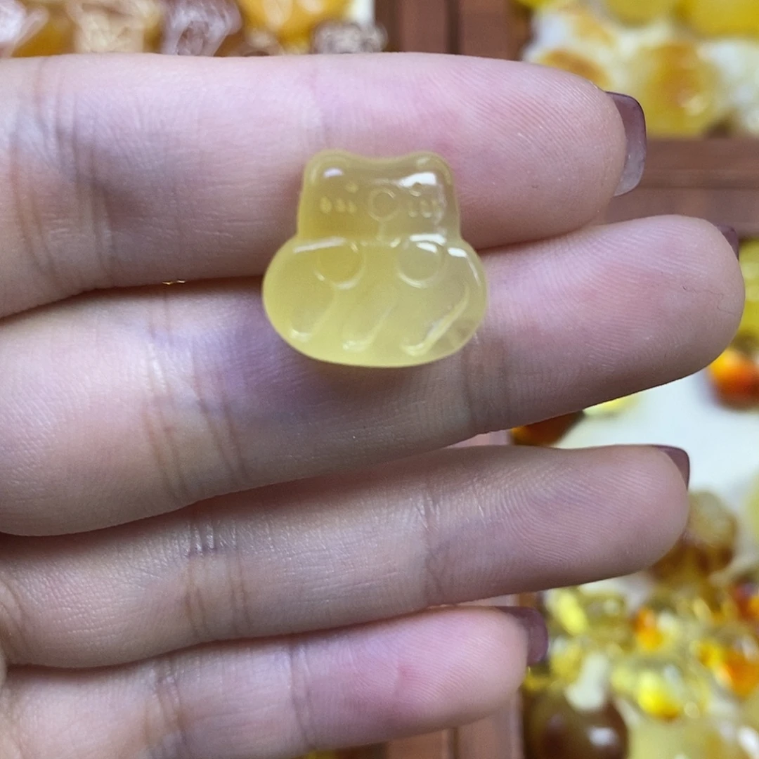 橄榄核吊坠小熊饼干