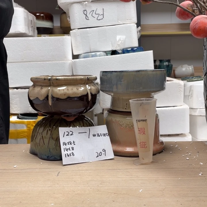 粗陶多肉花盆微瑕1